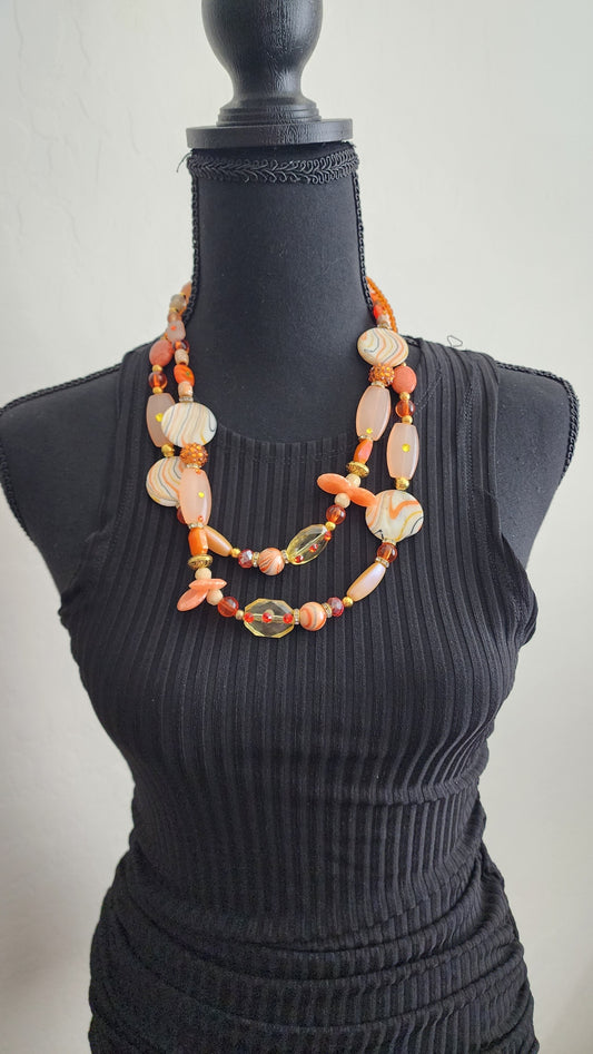 Tangerine Lanyard/Necklace
