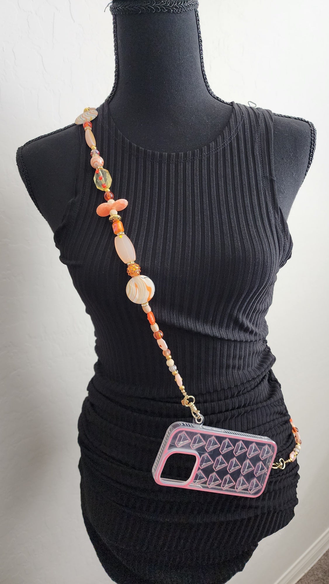 Tangerine Lanyard/Necklace